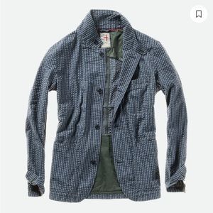 RELWEN
Sandtrap Blazer
 in Navy Seersucker Check size medium